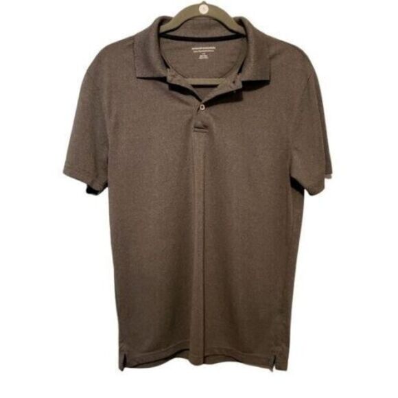 Amazon Essentials Mens Sz S Gray  Solid Short Sleeve Polo Shirt - Picture 8 of 9